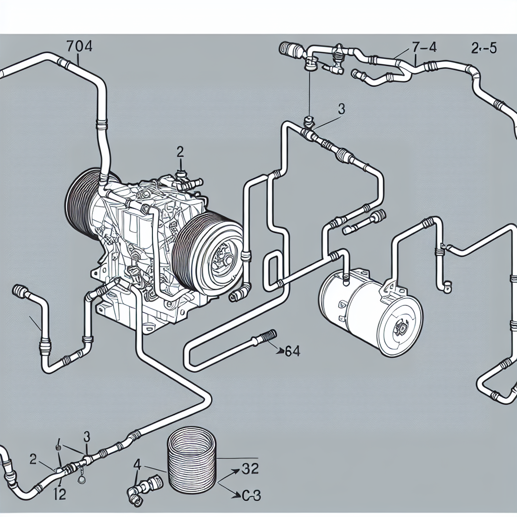 Schematic of a typical AC system in a Ford F250