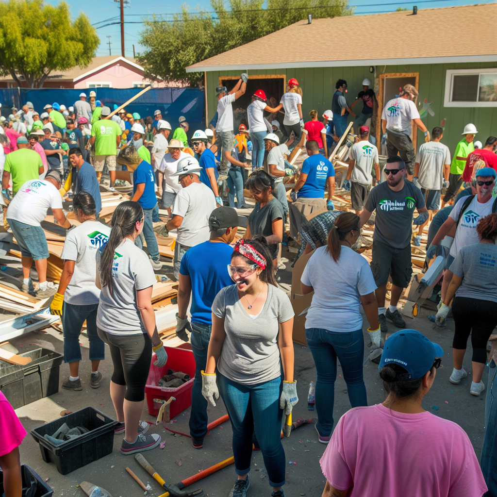 Community Volunteering Scene