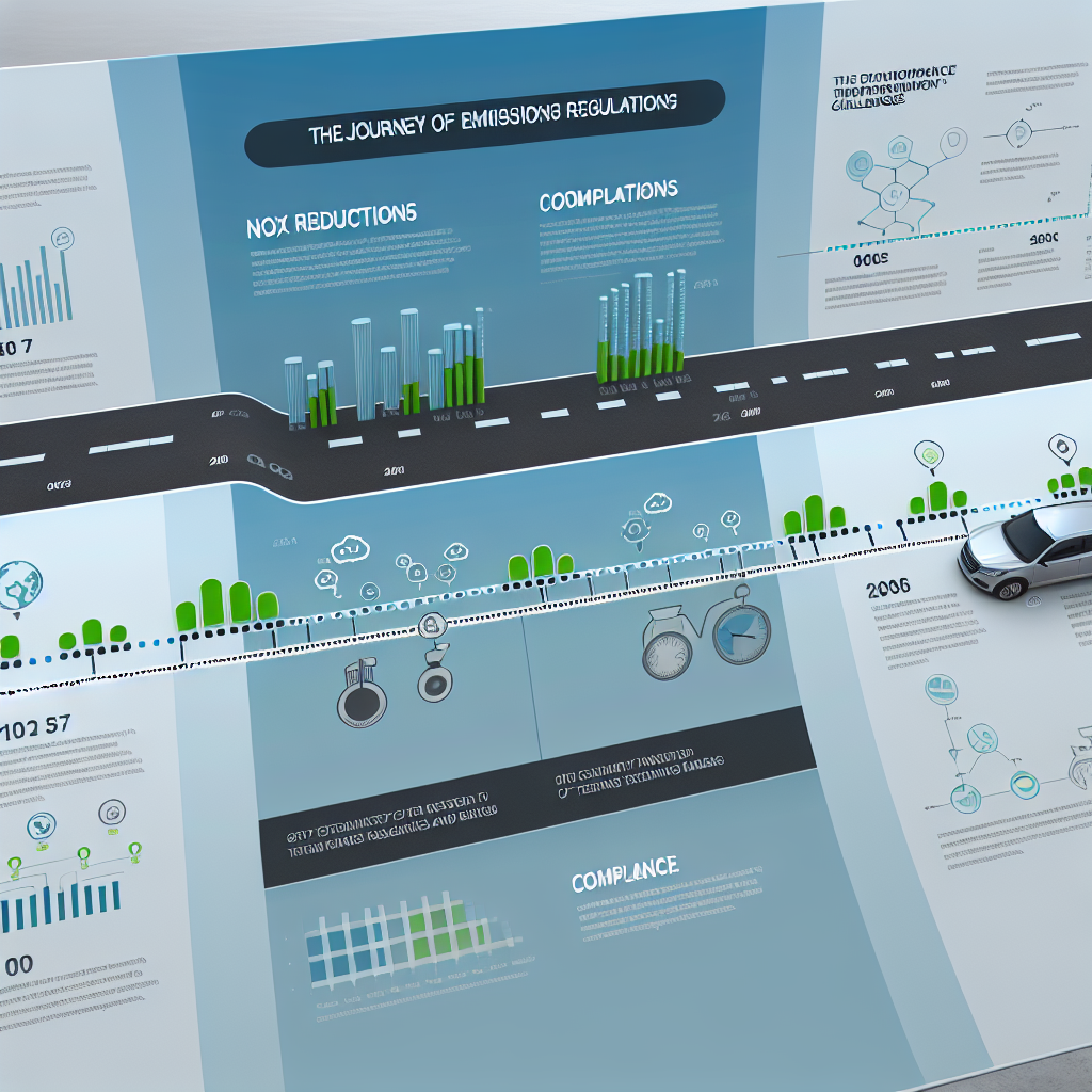 Infographic detailing the emissions regulations journey