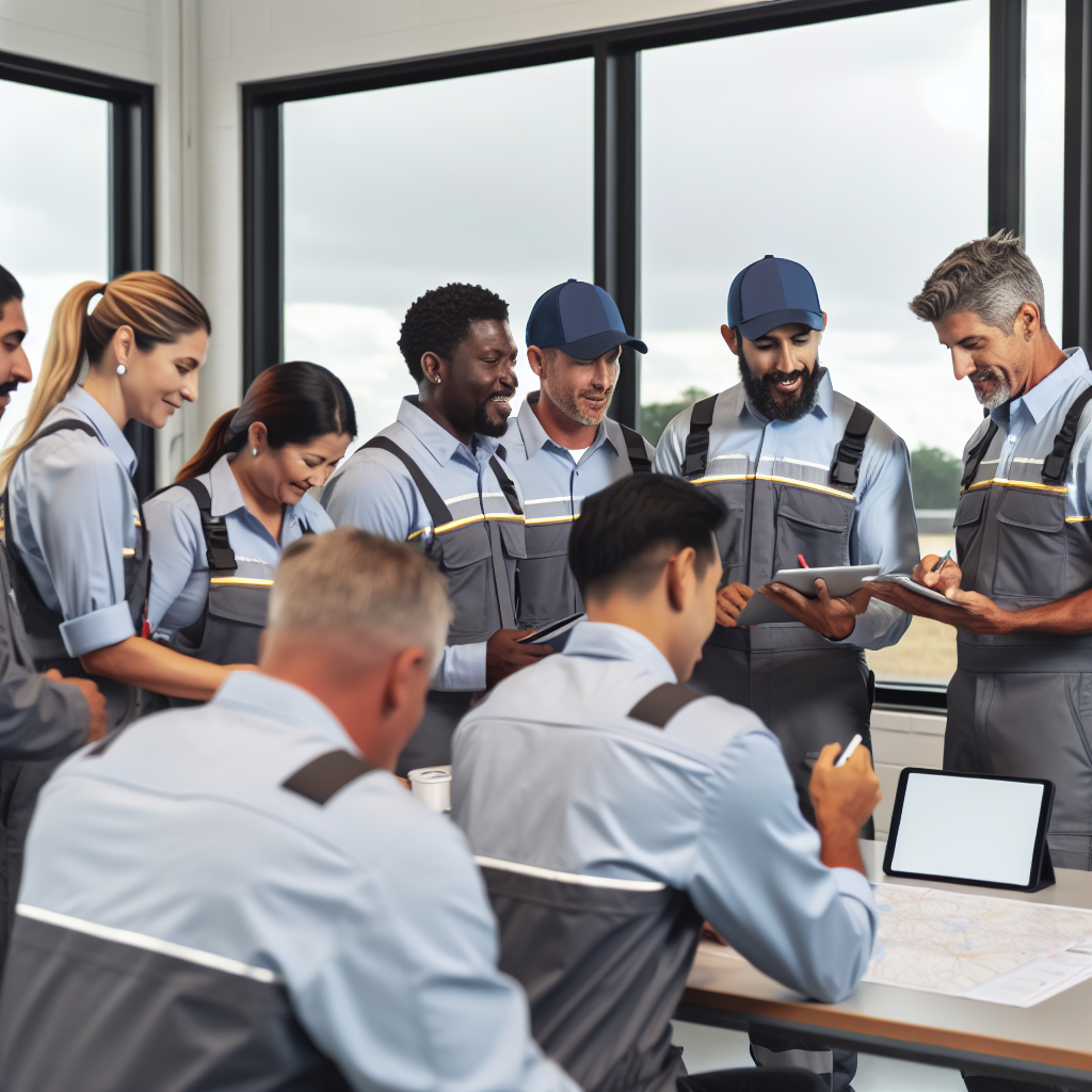 Diverse fleet members in training