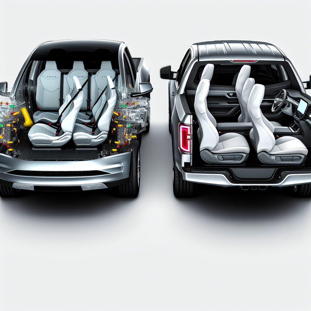 Safety features of Tesla Cybertruck and Ford F-150 Lightning