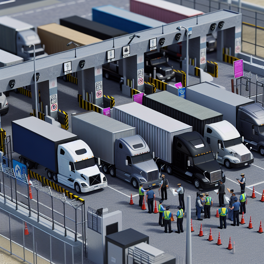 Symbolizing transport security measures in trucks