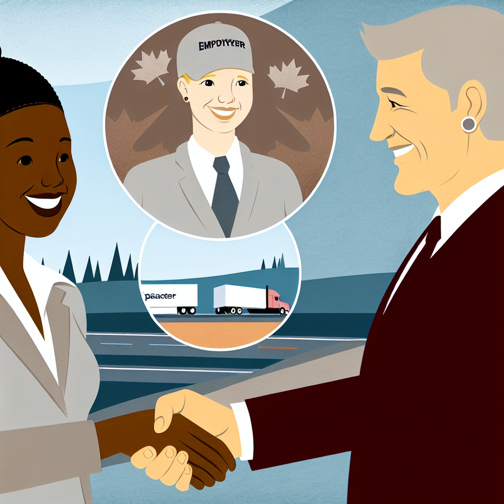 Handshake between student and employer symbolizing Trucking HR Canada placements