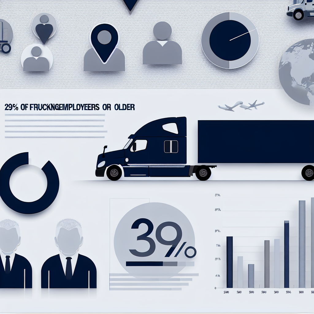 Visual of trucking workforce statistics