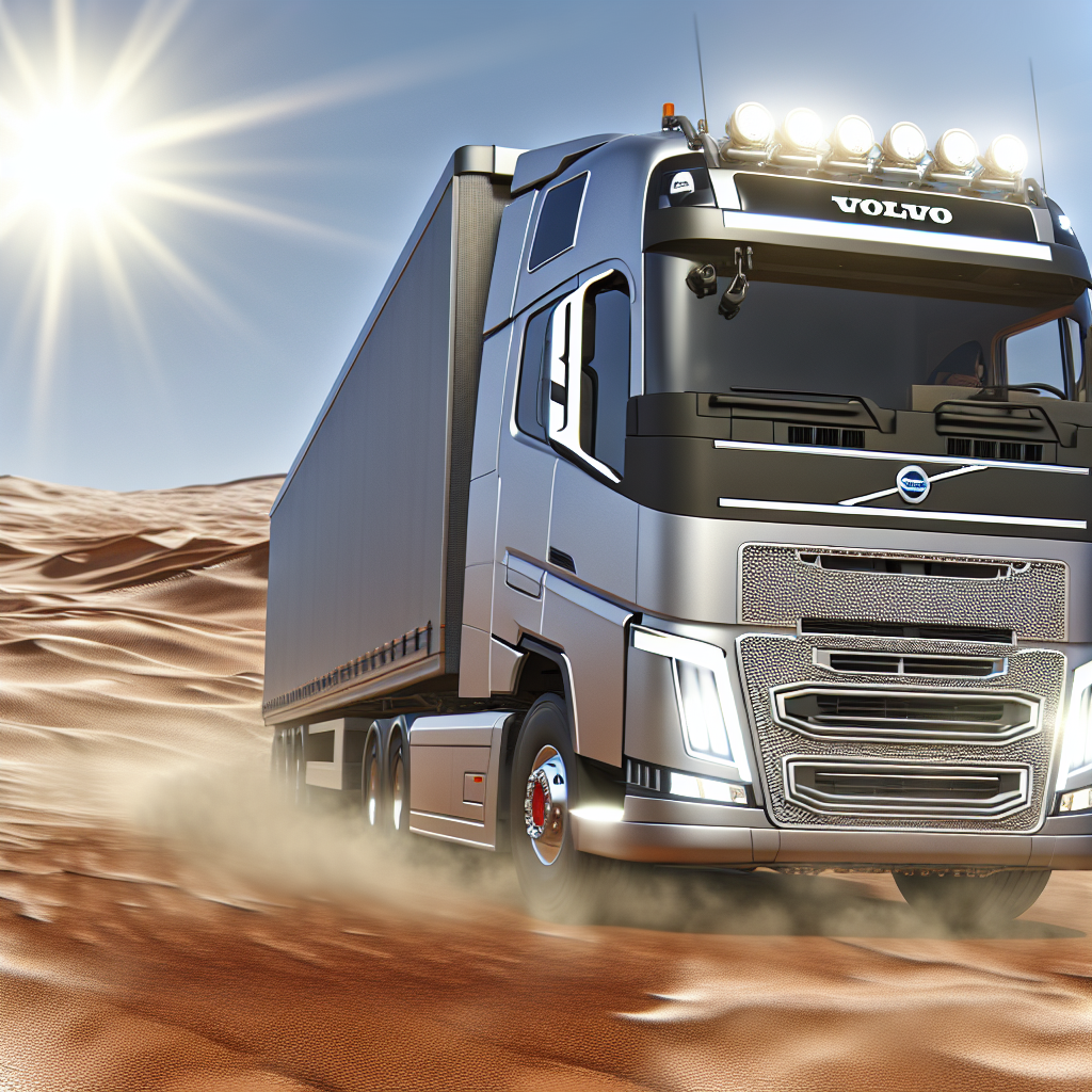Volvo VNL in desert environment