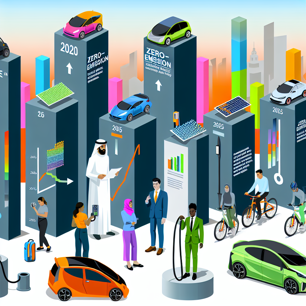 Visual representation of zero-emission vehicle adoption trends
