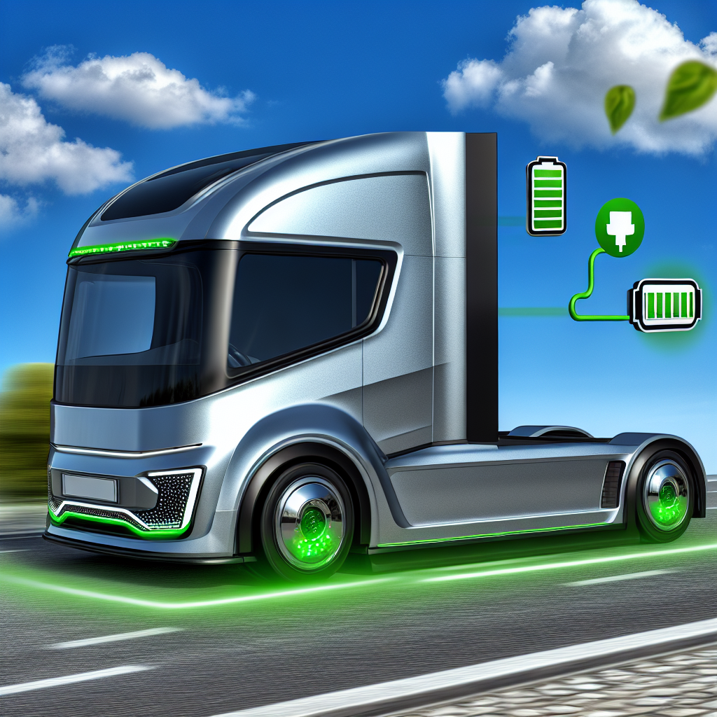 Visual representation of an electric truck