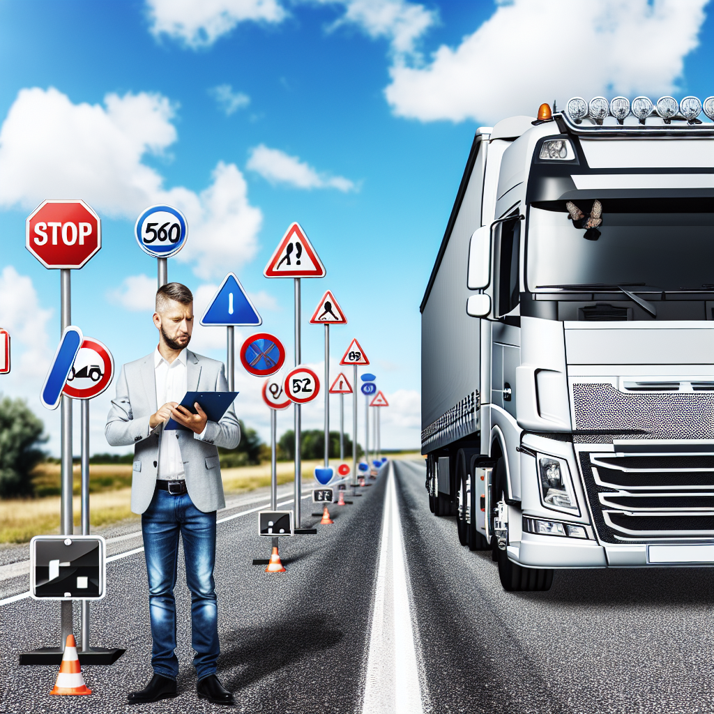 A powerful visual representation of road safety and truck driver training.