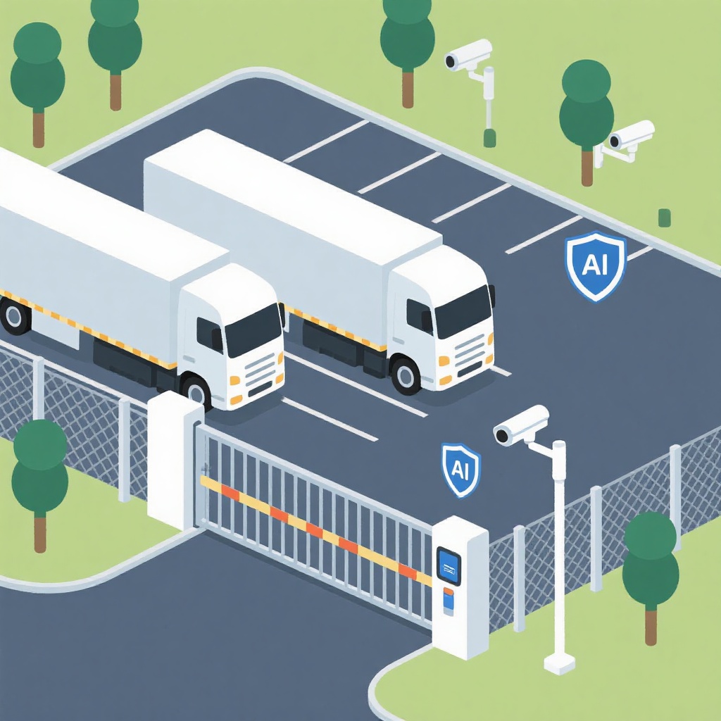 Advanced security features of Freight Ninja's truck parking network