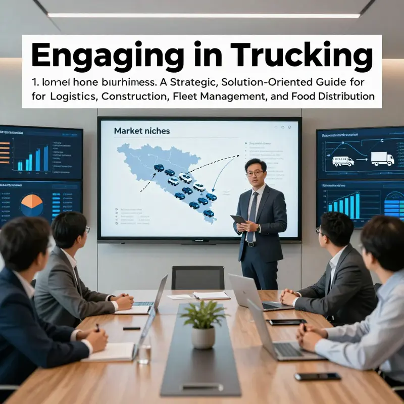 Executive leadership defines the trucking niche and strategic focus aligned to client industries.