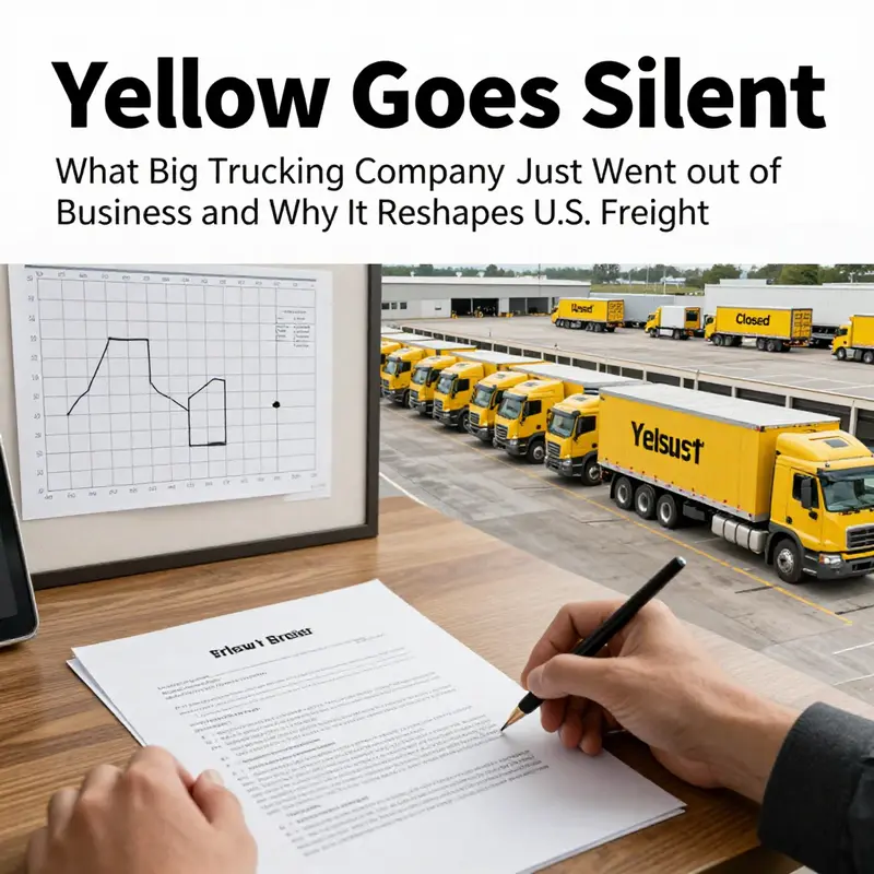 Overview of Yellow’s abrupt shutdown and its immediate operational impact