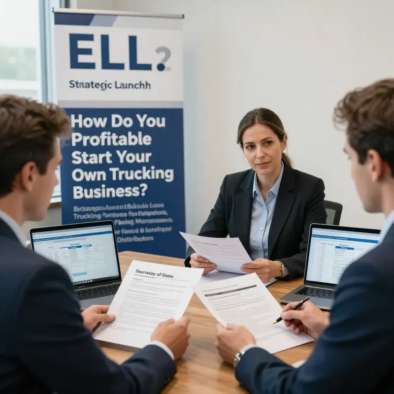 Strategic market analysis informs niche selection and positioning for a new trucking venture targeting logistics, construction, fleet management, and food distribution.