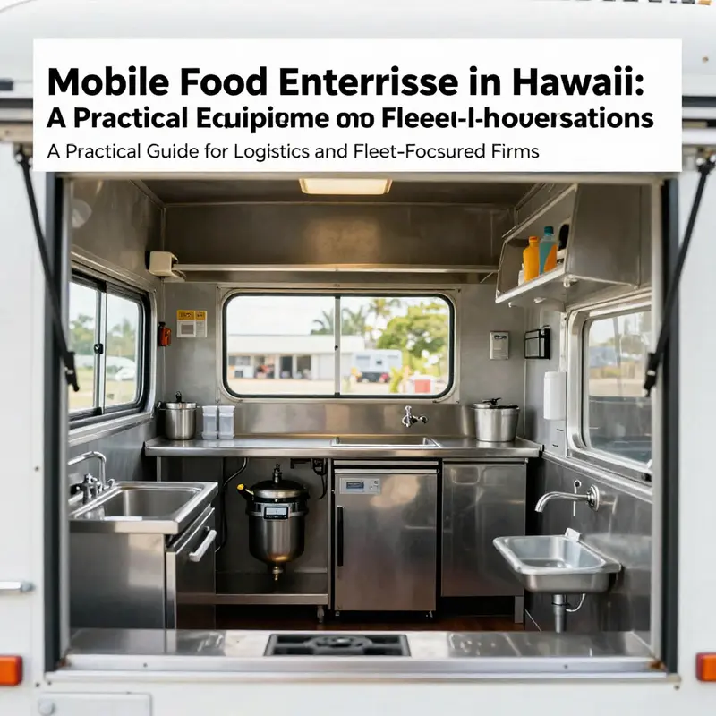 Concept and menu planning for a Hawaii mobile food operation aligned with local tastes and logistics flexibility.