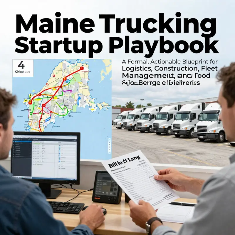 Chapter 1 focuses on selecting an entity type (LLC) and registering the business in Maine.