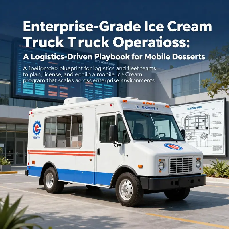 Cover image depicting an ice cream truck integrated with corporate fleet planning and cold-chain logistics.