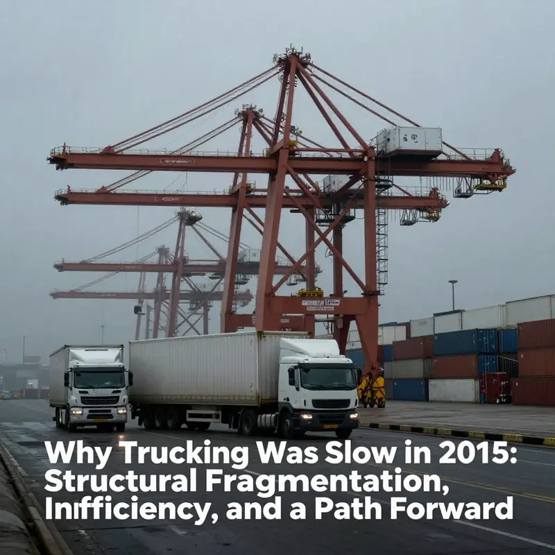 Fragmented and highly competitive trucking landscape in 2015 China.