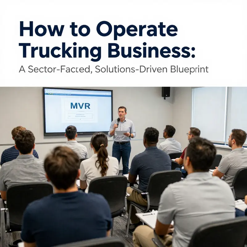 Market research and business planning visuals guiding sector-focused trucking operations.