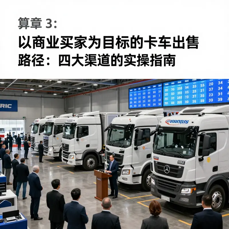 经销商现场评估与快速过户准备,体现以商务为导向的卡车出售流程