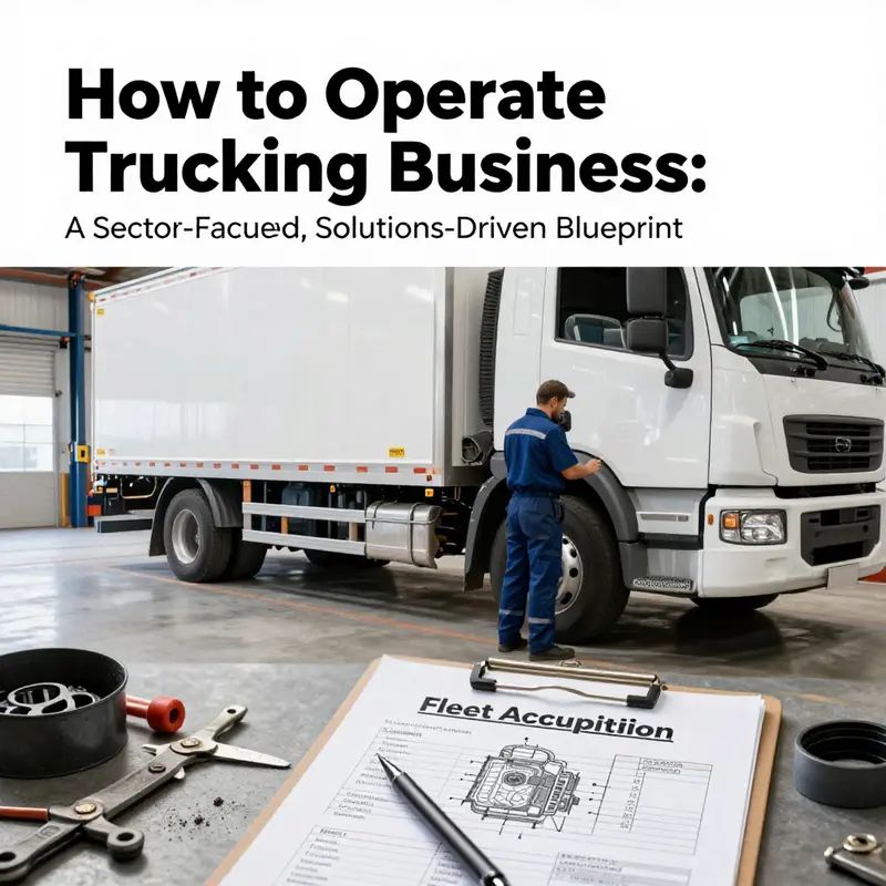 Market research and business planning visuals guiding sector-focused trucking operations.