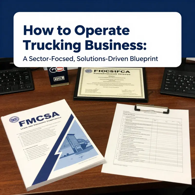 Market research and business planning visuals guiding sector-focused trucking operations.