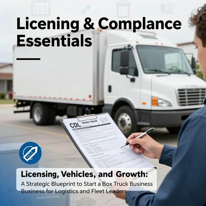 Key licensing and compliance steps to legally operate a box truck business.