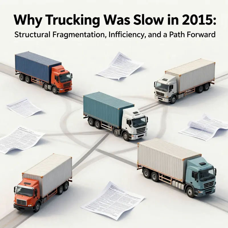 Fragmented and highly competitive trucking landscape in 2015 China.