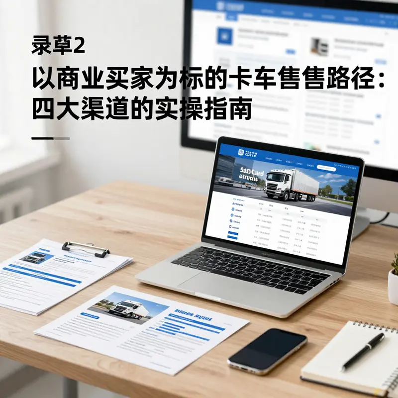 经销商现场评估与快速过户准备,体现以商务为导向的卡车出售流程