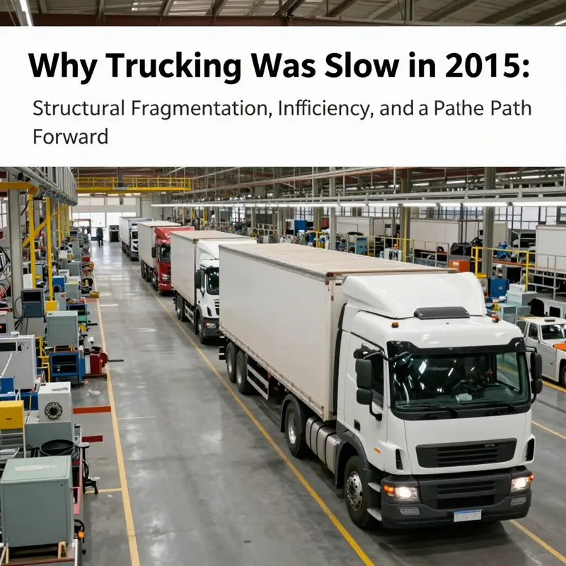 Fragmented and highly competitive trucking landscape in 2015 China.