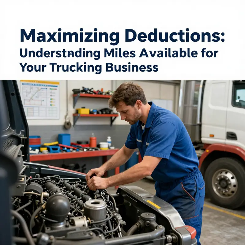 A truck on the road illustrating business mileage for deductions under the standard mileage rate.