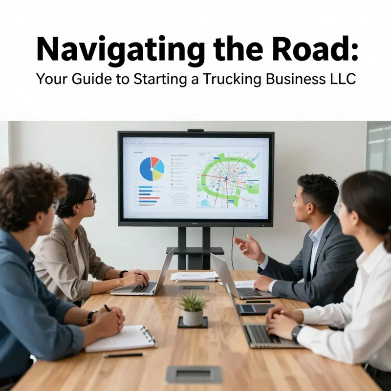 Logistics professionals conducting market research for a trucking LLC.