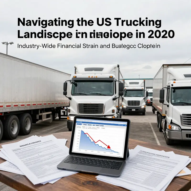 Idle trucking capacity amid a demand downturn highlights the volatility that defined 2020.