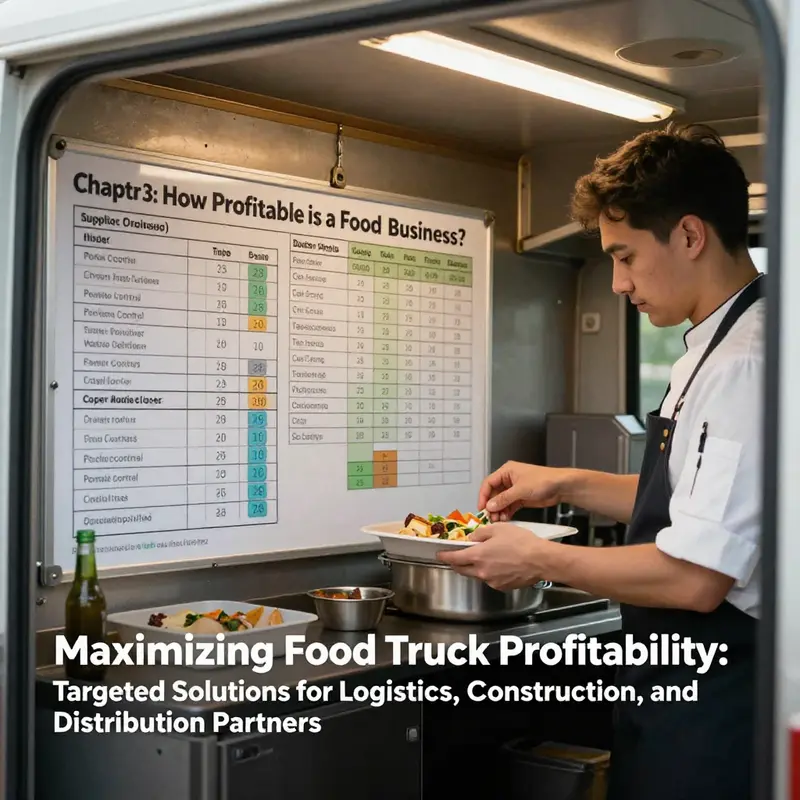 Chapter 1 examines market growth, demand drivers, and the financial outlook for food trucks serving logistics and industrial environments.