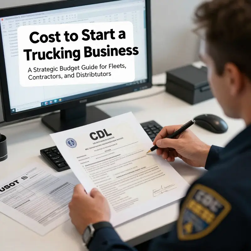 Visual contrasts the capital outlay of buying new or used trucks versus the predictable ongoing payments of leasing, with illustrative ranges for quick budgeting.