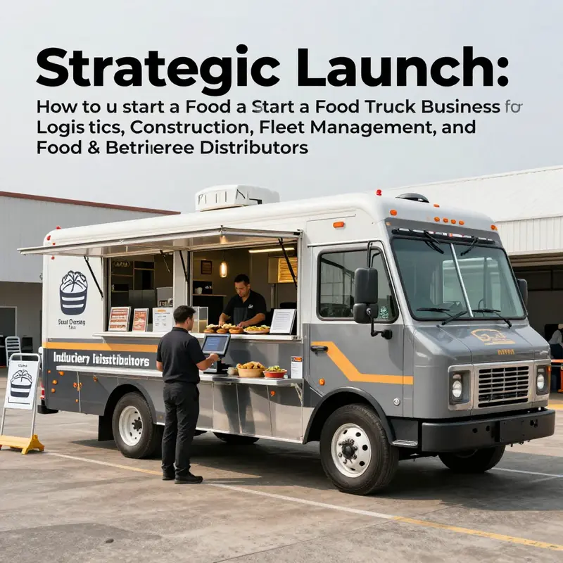 Strategic planning and regulatory groundwork that align a food truck concept with B2B markets.