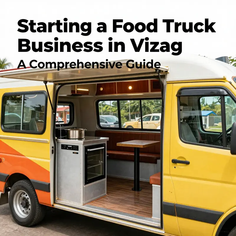 Engaging market analysis at a food truck festival in Vizag, highlighting diverse food offerings and customer interactions.