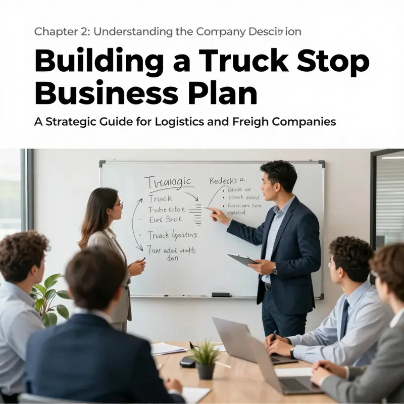An overview highlighting key aspects of a truck stop business plan.