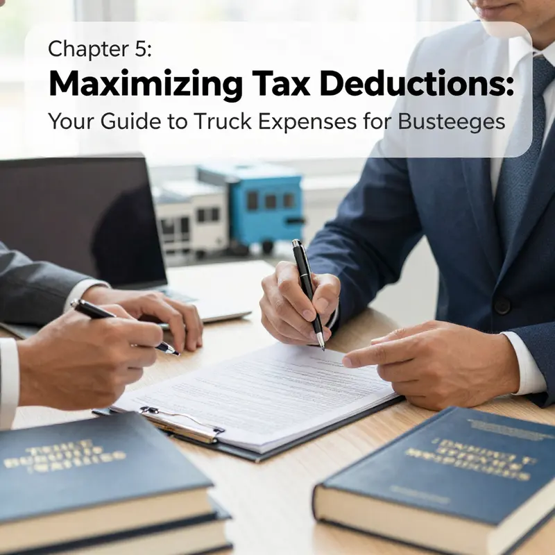 An executive analyzing truck-related expenses to maximize business deduction strategies.