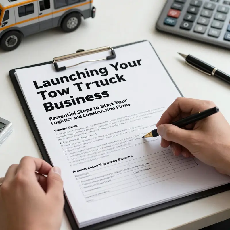 Professionals collaborate to identify target markets for a tow truck business.