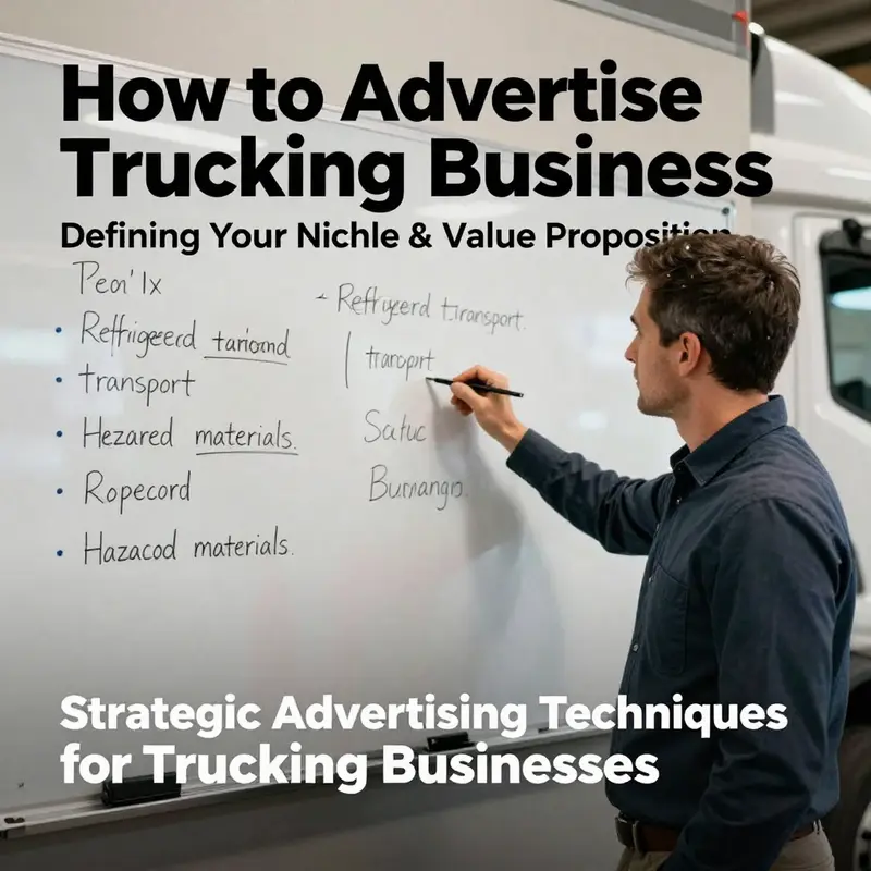 A trucking business manager defining niche services to enhance the company’s value proposition.
