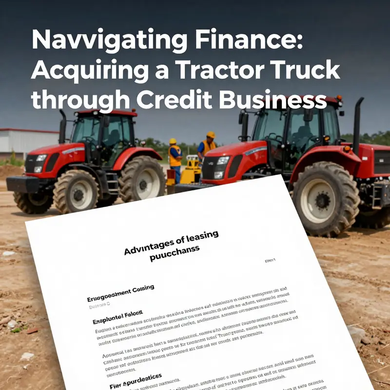 A logistics manager exploring tractor financing options with a financial advisor to enhance fleet capabilities.