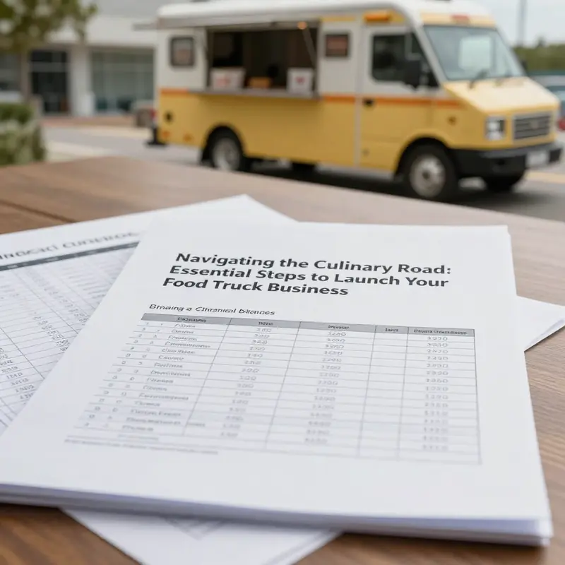 Permits and licenses essential for operating a food truck business.