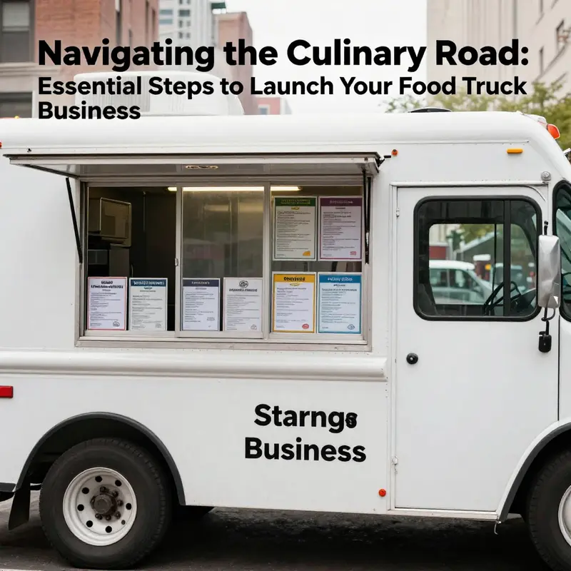 Permits and licenses essential for operating a food truck business.