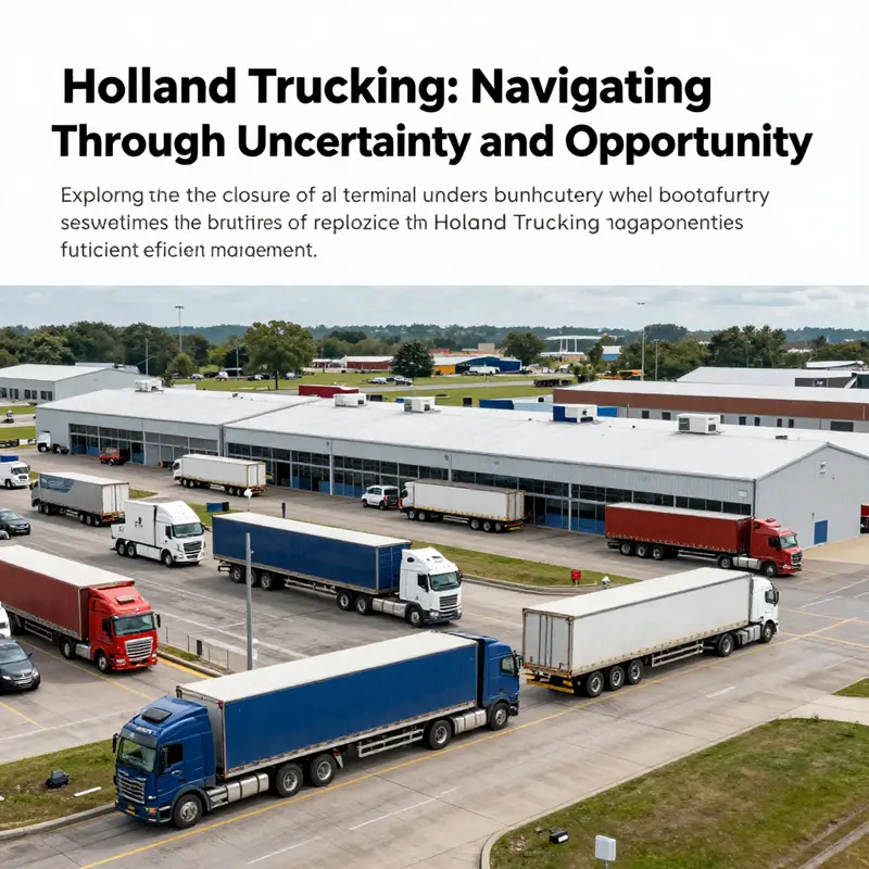 A view of active Holland Trucking operations highlighting the vitality and resilience within the logistics industry.