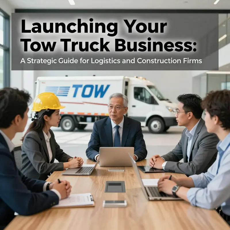Professionals collaborate to identify target markets for a tow truck business.