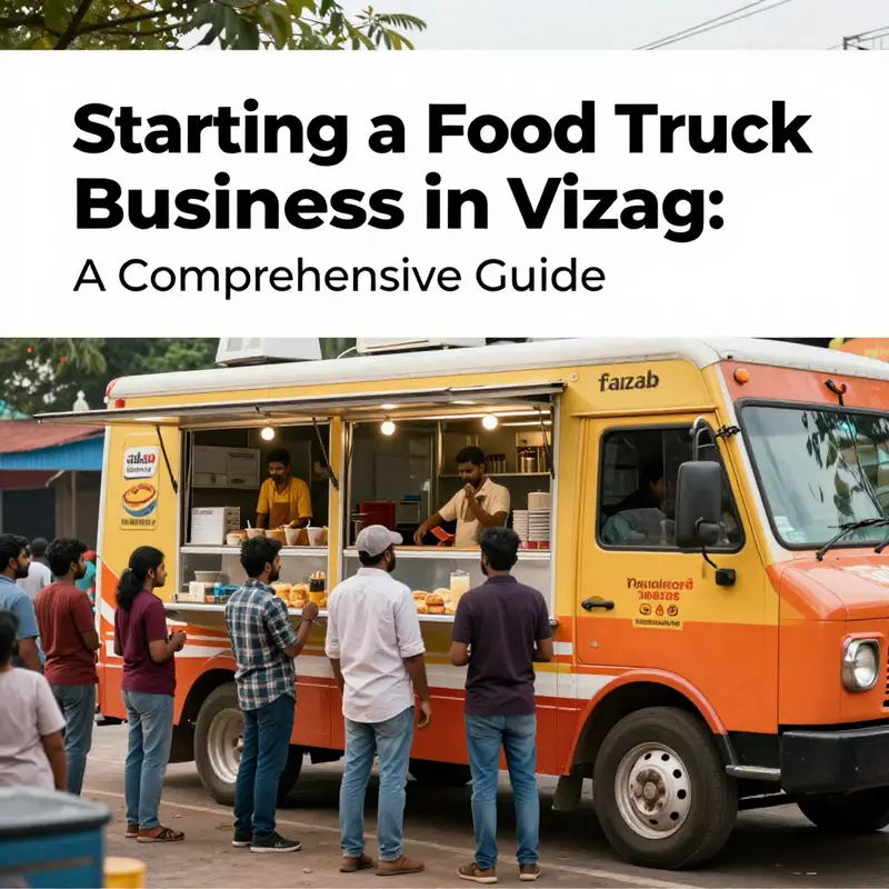 Engaging market analysis at a food truck festival in Vizag, highlighting diverse food offerings and customer interactions.