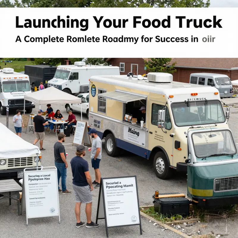 An entrepreneur preparing to apply for a business license essential for launching a food truck in Maine.