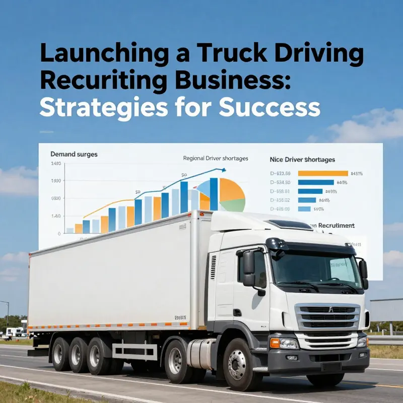 Market research chart highlighting the demand for truck drivers in various niches.
