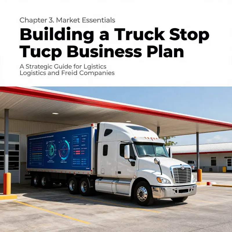 An overview highlighting key aspects of a truck stop business plan.