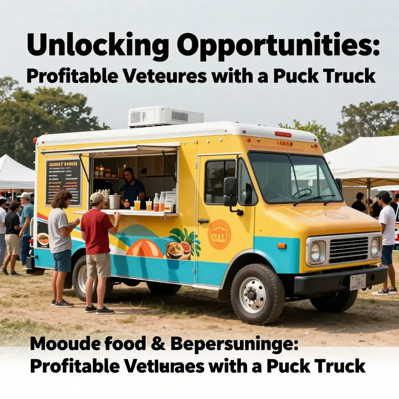 A pickup truck facilitating last-mile delivery in a bustling urban environment.