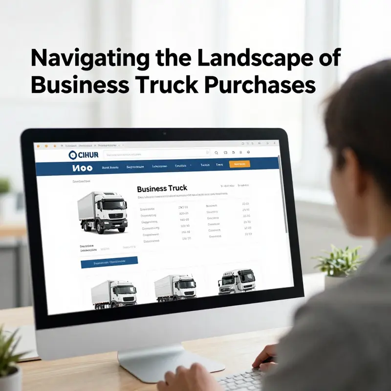 A professional exploring national platforms for truck purchases.